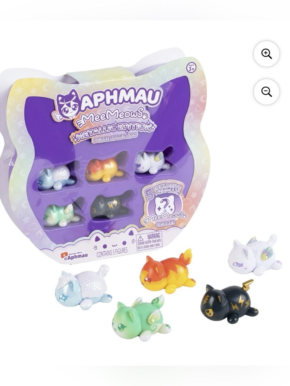 Aphmau MeeMeows Metallic Edition Figure Collection Set NIB - 5 Exclusive Figures